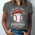 Most Likely To Play Baseball With Santa Christmas Xmas Unisex Jersey T-Shirt