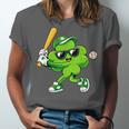 Lucky Shamrock Playing Baseball St Patrick's Kids Boys Unisex Jersey T-Shirt Lucky Shamrock Playing Baseball St Patrick's Kids Boys Unisex Jersey T-Shirt