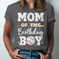 Mom Of The Birthday Boy Baseball Bday Family Unisex Jersey T-Shirt Mom Of The Birthday Boy Baseball Bday Family Unisex Jersey T-Shirt