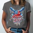 Respect The Drip Baseball American Flag Ice Cream Drip Youth Unisex Jersey T-Shirt Respect The Drip Baseball American Flag Ice Cream Drip Youth Unisex Jersey T-Shirt