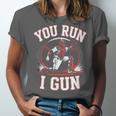 You Run I Gun Baseball Catcher Softball Player Unisex Jersey T-Shirt You Run I Gun Baseball Catcher Softball Player Unisex Jersey T-Shirt