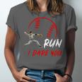 Run Steal I Dare You Humor Baseball Catcher Vintage Unisex Jersey T-Shirt
