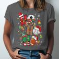 Santa Baseball Football Soccer Pajamas Ho Ho Christmas Xmas Unisex Jersey T-Shirt Santa Baseball Football Soccer Pajamas Ho Ho Christmas Xmas Unisex Jersey T-Shirt