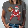 Santa Playing Baseball Baseball Lover Baseballer Xmas Unisex Jersey T-Shirt Santa Playing Baseball Baseball Lover Baseballer Xmas Unisex Jersey T-Shirt