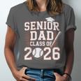 Senior Dad Class Of 2026 Graduate Baseball 2026 Graduation Unisex Jersey T-Shirt Senior Dad Class Of 2026 Graduate Baseball 2026 Graduation Unisex Jersey T-Shirt
