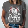 Senior Sister Class Of 2026 Baseball Graduation Heart Unisex Jersey T-Shirt