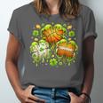 Shamrock Basketball Baseball Drip St Patrick's Day Boys Men Unisex Jersey T-Shirt