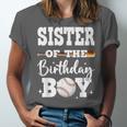 Sister Of The Birthday Boy Baseball Bday Family Unisex Jersey T-Shirt Sister Of The Birthday Boy Baseball Bday Family Unisex Jersey T-Shirt