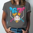 Six Seven Baseball Ice Cream Drip Cool 67 Gen Alpha Slang Unisex Jersey T-Shirt