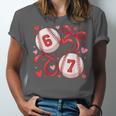 Six Seven Baseball Lover Sports Red Heart Bow Valentine Girl Unisex Jersey T-Shirt