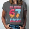 Six Seven Bruh 67 Ice Cream Drip Baseball For Men Women Kids Unisex Jersey T-Shirt Six Seven Bruh 67 Ice Cream Drip Baseball For Men Women Kids Unisex Jersey T-Shirt