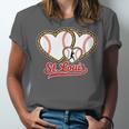 St Louis Leopard Heart Baseball Batter Boys Fan Unisex Jersey T-Shirt St Louis Leopard Heart Baseball Batter Boys Fan Unisex Jersey T-Shirt