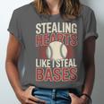 Stealing Hearts Like I Steal Bases Baseball Valentine Retro Unisex Jersey T-Shirt Stealing Hearts Like I Steal Bases Baseball Valentine Retro Unisex Jersey T-Shirt