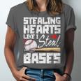 Stealing Hearts Like I Steal Bases Baseball Valentines Unisex Jersey T-Shirt Stealing Hearts Like I Steal Bases Baseball Valentines Unisex Jersey T-Shirt