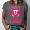 Strike Out Breast Cancer Baseball Ice Cream Drip Unisex Jersey T-Shirt Strike Out Breast Cancer Baseball Ice Cream Drip Unisex Jersey T-Shirt