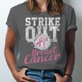 Strike Out Breast Cancer Baseball Warrior Unisex Jersey T-Shirt