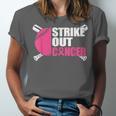 Strike Out Cancer Breast Cancer Awareness Baseball Warrior Unisex Jersey T-Shirt