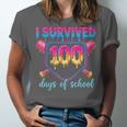 I Survived 100 Days Of School Baseball 100th Day Kids Girls Unisex Jersey T-Shirt I Survived 100 Days Of School Baseball 100th Day Kids Girls Unisex Jersey T-Shirt