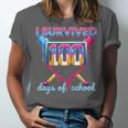 I Survived 100 Days Of School Baseball Boys Students Unisex Jersey T-Shirt I Survived 100 Days Of School Baseball Boys Students Unisex Jersey T-Shirt