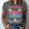 I Survived 100 Days Of School Baseball Cream Drip Boys Unisex Jersey T-Shirt I Survived 100 Days Of School Baseball Cream Drip Boys Unisex Jersey T-Shirt