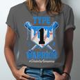 T1D Warrior Baseball Drip Diabetes Awareness Blue Ribbon Unisex Jersey T-Shirt