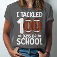 I Tackled 100 Days Of School Baseball Player Kids Teacher Unisex Jersey T-Shirt I Tackled 100 Days Of School Baseball Player Kids Teacher Unisex Jersey T-Shirt