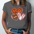 Valentines Baseball Basketball Football Heart Boy Men Unisex Jersey T-Shirt Valentines Baseball Basketball Football Heart Boy Men Unisex Jersey T-Shirt