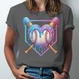 Valentines Baseball Heart Dripping Ice Cream Gen Z Alpha Unisex Jersey T-Shirt Valentines Baseball Heart Dripping Ice Cream Gen Z Alpha Unisex Jersey T-Shirt