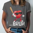 Valentines Bruh Red Heart Playing Baseball Men Boys Kids Unisex Jersey T-Shirt Valentines Bruh Red Heart Playing Baseball Men Boys Kids Unisex Jersey T-Shirt