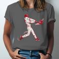 Valentines Day Baseball Batter Silhouette Heart For Men Boys Unisex Jersey T-Shirt