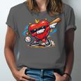 Valentines Day Baseball Dabbing Red Heart Love Boys Unisex Jersey T-Shirt Valentines Day Baseball Dabbing Red Heart Love Boys Unisex Jersey T-Shirt