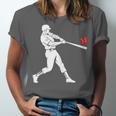 Valentines US Baseball Player Silhouette Heart Unisex Jersey T-Shirt Valentines US Baseball Player Silhouette Heart Unisex Jersey T-Shirt