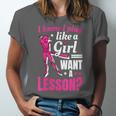 Women's Play Like A Girl Softball Baseball Girls Unisex Jersey T-Shirt