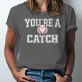 You'Re A Catch Baseball Pun Heart Kids Boys Valentines Unisex Jersey T-Shirt You'Re A Catch Baseball Pun Heart Kids Boys Valentines Unisex Jersey T-Shirt