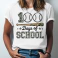 100 Days Of School Baseball Camo Boys School Teacher Unisex Jersey T-Shirt