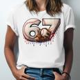 6 7 Six Seven American Baseball Graphic Unisex Jersey T-Shirt 6 7 Six Seven American Baseball Graphic Unisex Jersey T-Shirt
