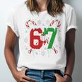 67 Baseball Christmas Candy Cane Snowflake Holiday Sports Unisex Jersey T-Shirt 67 Baseball Christmas Candy Cane Snowflake Holiday Sports Unisex Jersey T-Shirt