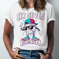 67 Meme Six Seven Baseball Ice Cream Drip Girls Boys Premium Tri-Blend Unisex Jersey T-Shirt