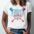 Baseball 50 Year Old Ice Cream Drip 50th Birthday Number 50 Unisex Jersey T-Shirt Baseball 50 Year Old Ice Cream Drip 50th Birthday Number 50 Unisex Jersey T-Shirt