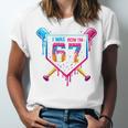 Baseball Drip I Was 6 Now I'm 7 67 Meme 7th Birthday Unisex Jersey T-Shirt Baseball Drip I Was 6 Now I'm 7 67 Meme 7th Birthday Unisex Jersey T-Shirt