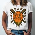 Baseball Drip Ice Cream Dripping Blaze Hunter Orange Camo Unisex Jersey T-Shirt Baseball Drip Ice Cream Dripping Blaze Hunter Orange Camo Unisex Jersey T-Shirt
