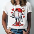 Baseball Ice Cream Drip Valentines Day Sports For Kids Boys Unisex Jersey T-Shirt