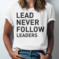 Baseball Lead Never Follow Leaders Team Captain Leadership Premium Tri-Blend Unisex Jersey T-Shirt