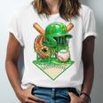 Baseball Life Style Ice Cream Drip Green Premium Tri-Blend Unisex Jersey T-Shirt