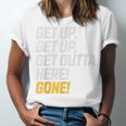 Baseball Player Get Up Get Outta Here Gone Home Run Unisex Jersey T-Shirt