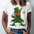 Baseball St Patricks Day Leprechaun Boys Girls Men Women Unisex Jersey T-Shirt