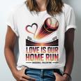 Baseball Valentine Forever On Deck For You Unisex Jersey T-Shirt