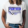 Blue Panther Baseball Home Plate Game Day Mascot Panther Unisex Jersey T-Shirt Blue Panther Baseball Home Plate Game Day Mascot Panther Unisex Jersey T-Shirt