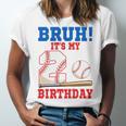 Bruh It's My 2nd Birthday Boy Baseball Themed Party Unisex Jersey T-Shirt