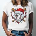Christmas Baseball Santa Hat For Baseball Players Fans Unisex Jersey T-Shirt Christmas Baseball Santa Hat For Baseball Players Fans Unisex Jersey T-Shirt